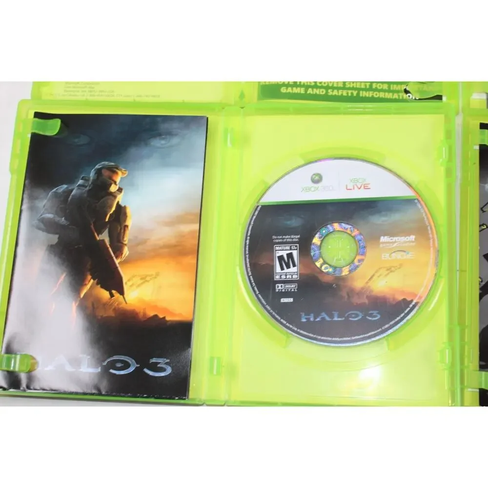 5 games: Halo, 3, 4, Reach, ODST (Microsoft Xbox) Authentic, tested